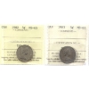 Image 1 : 5-cent 1982 & 1983 ICCS MS65. 2pcs