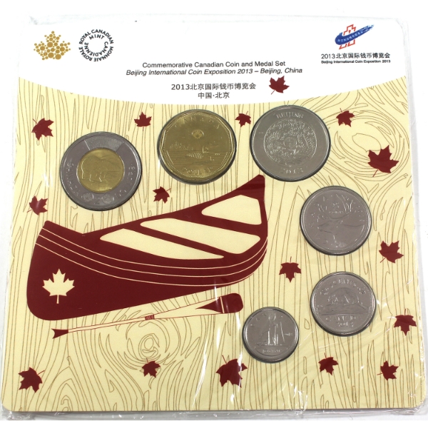International Coin Exposition 2013 Beijing Commemorative Coin and Medal Set Issued by the RCM
