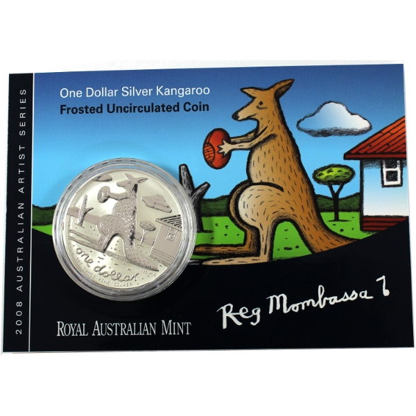 Australia Silver 2008 $1 Kangaroo 1oz .999 Fine Silver (Tax Exempt)