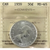 Image 1 : 50-cent 1959 ICCS MS65