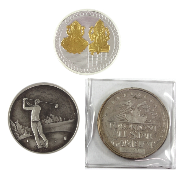 3x 1oz Assorted .999 Fine Silver Rounds. 3pcs. (Tax Exempt)