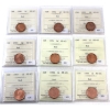 Image 1 : 1-cent 1990, 1991, 1992, 1993, 1994, 1995, 1997, 1998 & 1999 ICCS MS65 Red. 9pcs.