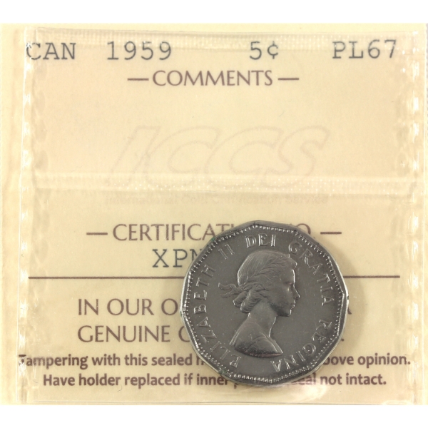 5-cent 1959 ICCS PL67
