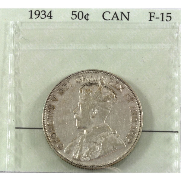 50-cent 1934 Prestige Certified F15