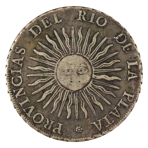 Argentina Silver 1813PTS 8 Reales Potos 1 VF-EF