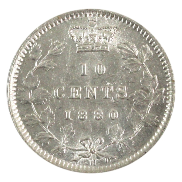 10-cent 1880H Obverse 1 AU-UNC