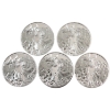 Image 1 : 5x 1oz Tokelau 2022 $5 Bull and Bear .9999 Fine Silver Coins. 5pcs (Tax Exempt)