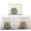 50-cent 1970, 1971 PL66 & 1972 SP66 ICCS. 3pcs. 