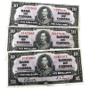 Image 1 : BC-24b 1937 $10 VF Gordon-Towers. 3pcs. 