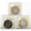 Image 2 : Silver $1 1961, 1962, & 1963 ICCS MS64. 3pcs.