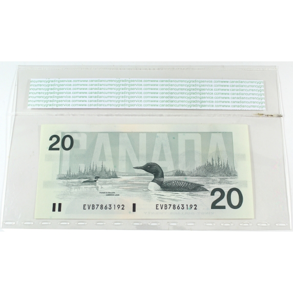 BC-58b-ii 1991 $20 CCGS Choice UNC64 Bonin-Thiessen SN:EVB7863192