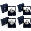 USA 1993-2007 $1 Silver Eagles. 4pcs. (Tax Exempt)