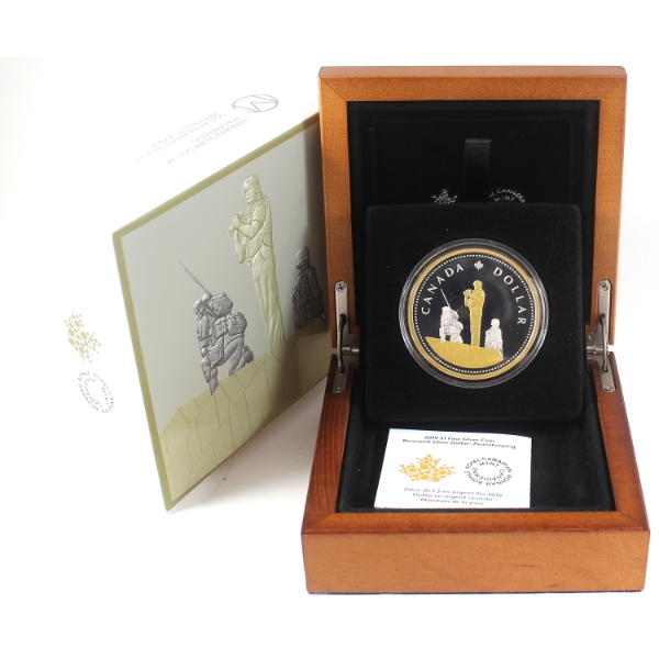 2019 $1 Renewed Silver Dollar: Peacekeeping 2oz .9999 Fine Silver Coin (Tax Exempt)