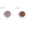 Image 1 : 1-cent VF30 & 5-cent 1925. 2pcs.