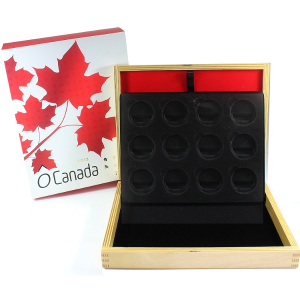 EMPTY 2013 O Canada 12-coin Deluxe Case with Outer Box 
