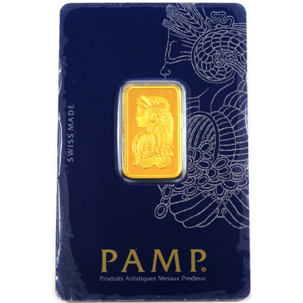 10g PAMP Suisse Lady Fortuna .9999 Fine Gold Bar, Sealed (Tax Exempt)