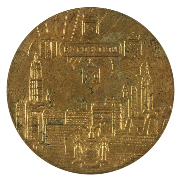 Tiffany & Co. 1914 New York Commercial Tercentenary Medal 15.5g-Tombac, 32mm