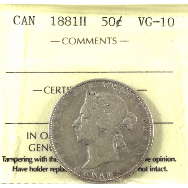 50-cent 1881H ICCS VG10