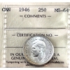 Image 1 : 25-cent 1946 ICCS MS64