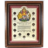 Image 1 : *Canadian Dime Collection 13-Coin Set In Wooden Frame.
