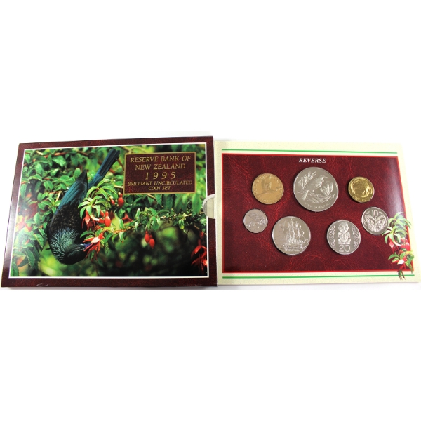 New Zealand 1995 7-Coin Brilliant Uncirculated Coin Set