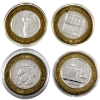 Image 1 : Limited Edition Ten Dollar Gaming Tokens .999 Fine Silver - Various Casinos. 4pcs.