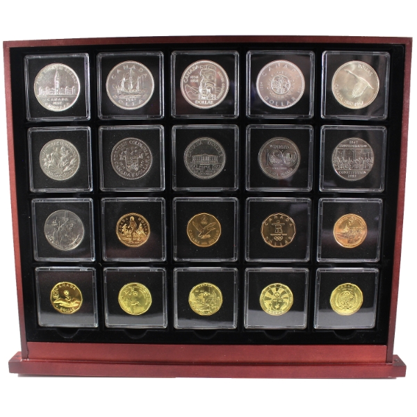 1939-2020 Special Issue Dollars Historic Coins of Canada in Deluxe Case. 20pcs