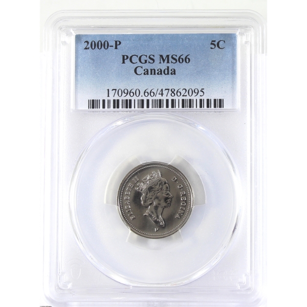 5-cent 2000P PCGS MS66