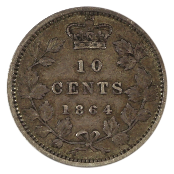 New Brunswick 10-cent 1864 EF