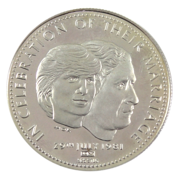 1981 Johnson Matthey Charles & Diana Wedding Medal 11g-Silver, 23mm (Tax Exempt)