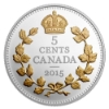 Image 2 : 2015 5-cent Legacy of the Canadian Nickel 6-Piece Set w/ Selective Gold Plating (Tax Exempt)