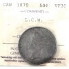 Image 1 : 50-cent 1870 LCW ICCS VF30