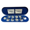 Image 1 : 1990-1994 $20 Aviation Series One. 1oz .925 Sterling Silver with Gold Plating 10-Coin Set