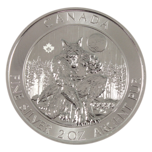 2oz 2021 $10 Creatures of the North: Werewolf .9999 Fine Silver Coin (Tax Exempt)