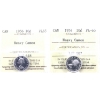 Image 1 : 10-cent 1954 & 1956 ICCS PL65 Heavy Cameo. 2pcs.