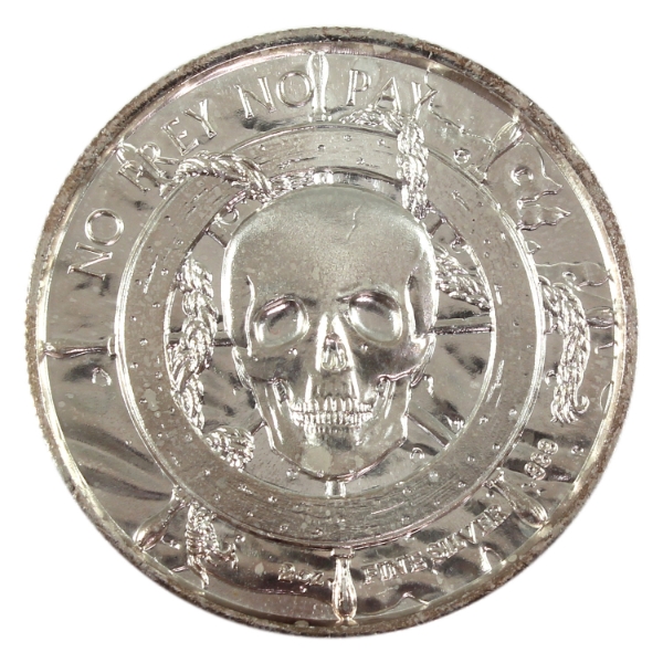 2oz The Privateer Collection- The White Whale .999 Fine Silver Round (Tax Exempt)