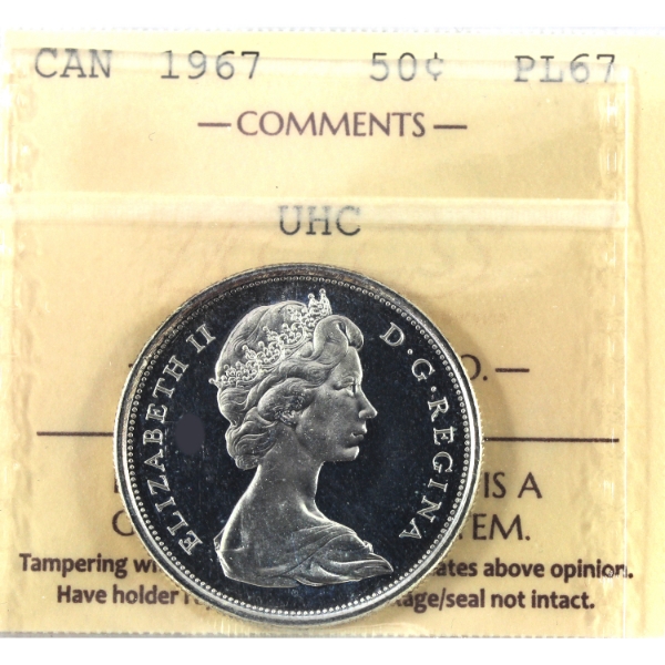 50-cent 1967 ICCS PL67 Ultra Heavy Cameo