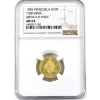 Image 1 : Venezuela Gold 1955 10 Bolivar Chief Terepaima from the 'Chiefs' Series Medallic Issue NGC MS64