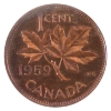 Image 2 : 1-cent 1959 ICCS PL67 Red, UHC