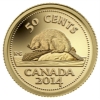 Image 2 : 2014 50-cent Canada's Classic Beaver 1/25oz .9999 Pure Gold Coin (Tax Exempt)
