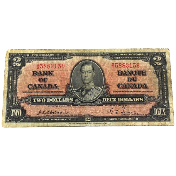 BC-22a 1937 $2 F15 Osborne-Towers SN: B/B5883159