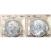 Image 1 : Silver $1 1935 & 1936 ICCS MS64. 2pcs.