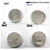2009-2012 $5 1oz Fine Silver Coins. 4pcs. (Tax Exempt)