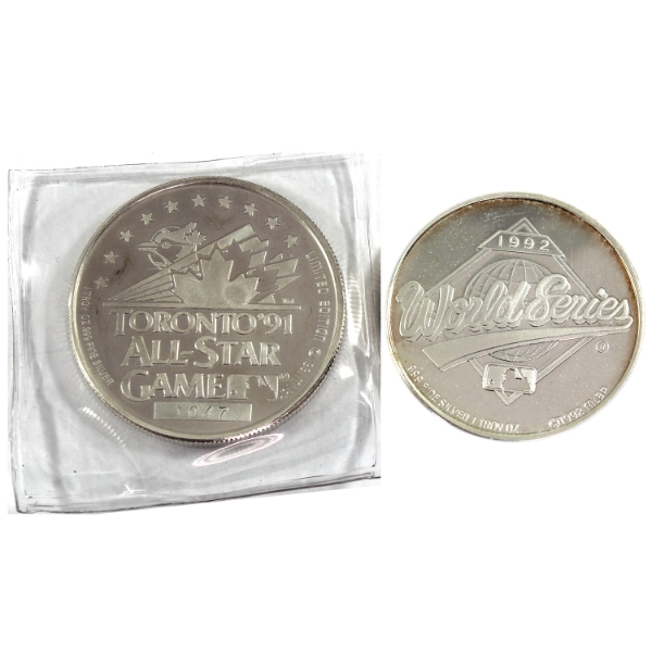 2x 1oz MLB .999 Fine Silver Rounds. 2pcs (Tax Exempt)
