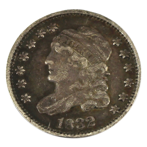 USA Silver 1832 Half Dime EF
