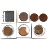 Image 2 : ONA & Waterloo Coin Society c.1973- Lead Trial Strike, Blanks, & Uniface Medallions.  7pcs. 