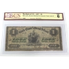 Image 1 : 600-12-04 1877 $1 Bank of P.E.I. BCS G6 Brecken-Haviland No Overprint Check Letter B SN:21685