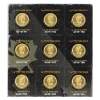 Image 2 : 1g 2015 50-cent MapleGram .9999 Fine Gold Coins in Sheet of 9pcs. (Tax Exempt)