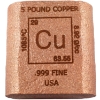 Image 1 : 5 Pound .999 Fine Copper Bar