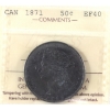 Image 1 : 50-cent 1871 ICCS EF40